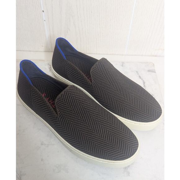 womens Rothy's brown herringbone design slip on loafers shoes size 8.5 - Picture 1 of 10